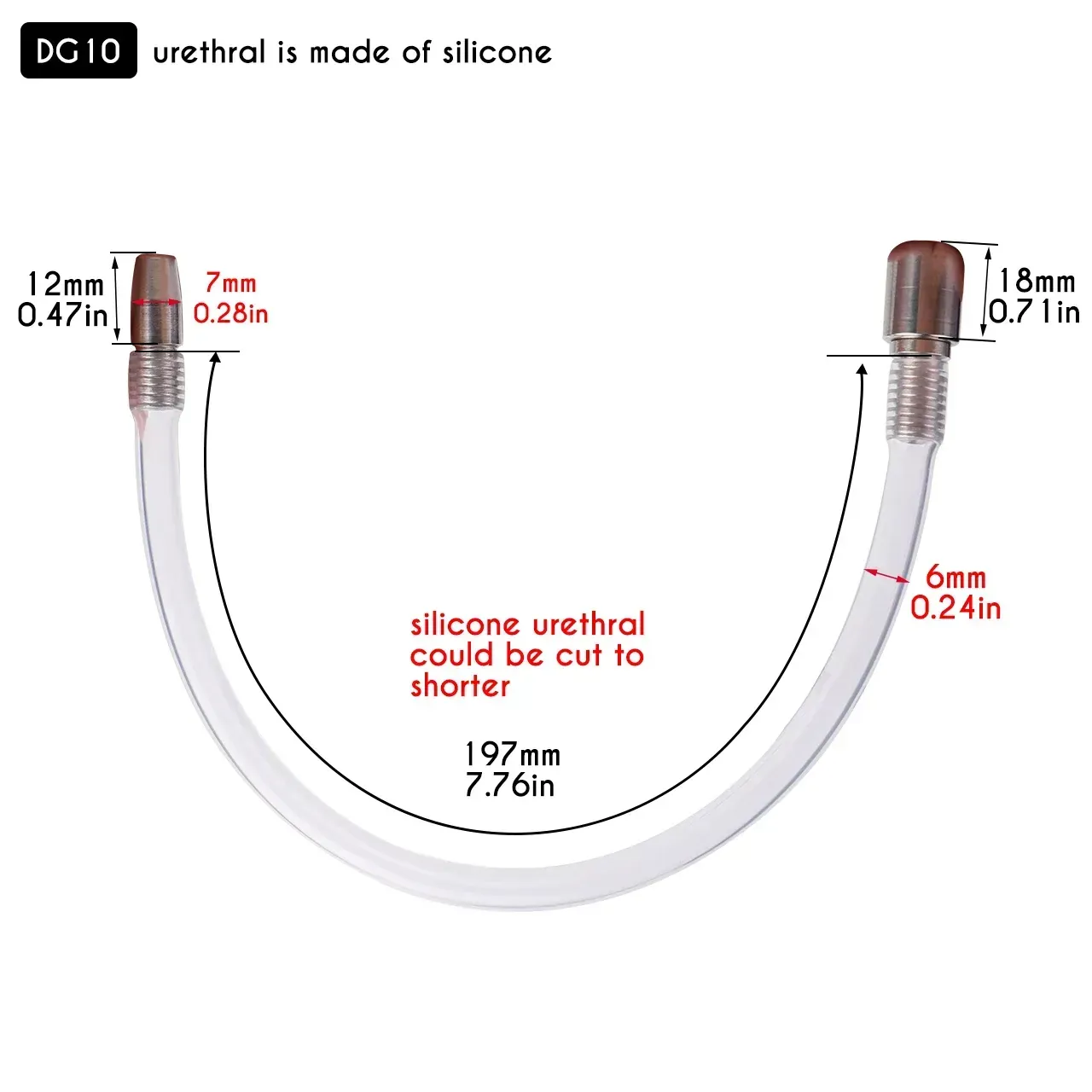 ergonomic stainless steel chastity cage