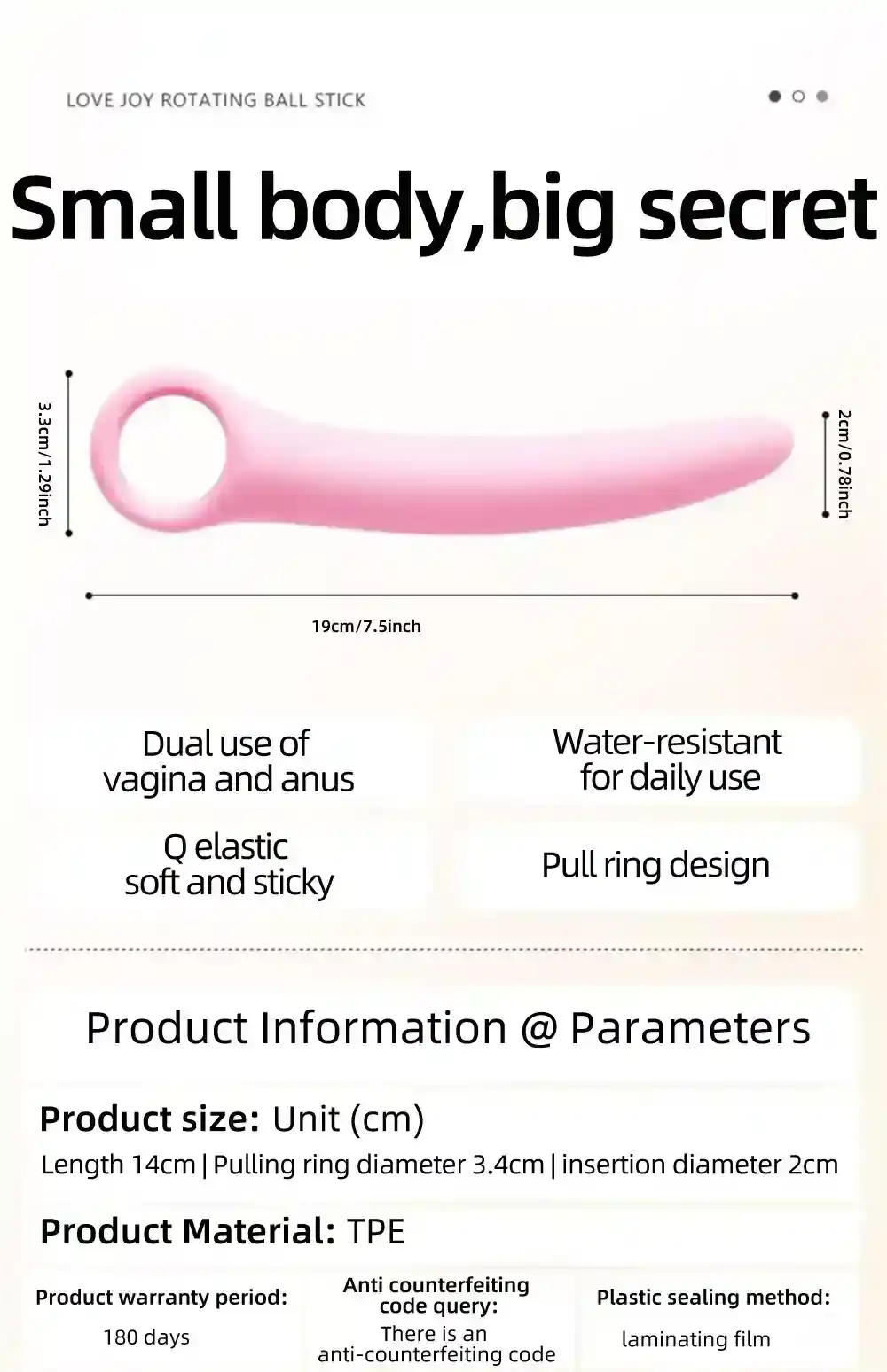 ergonomic tapered anal plug design