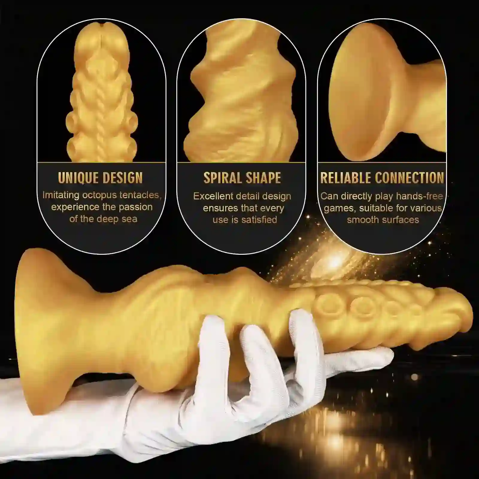 ergonomic tentacle anal plug for pleasure