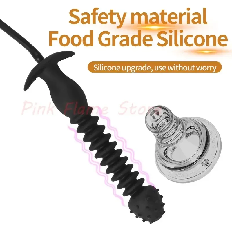 expandable anal plug body safe silicone