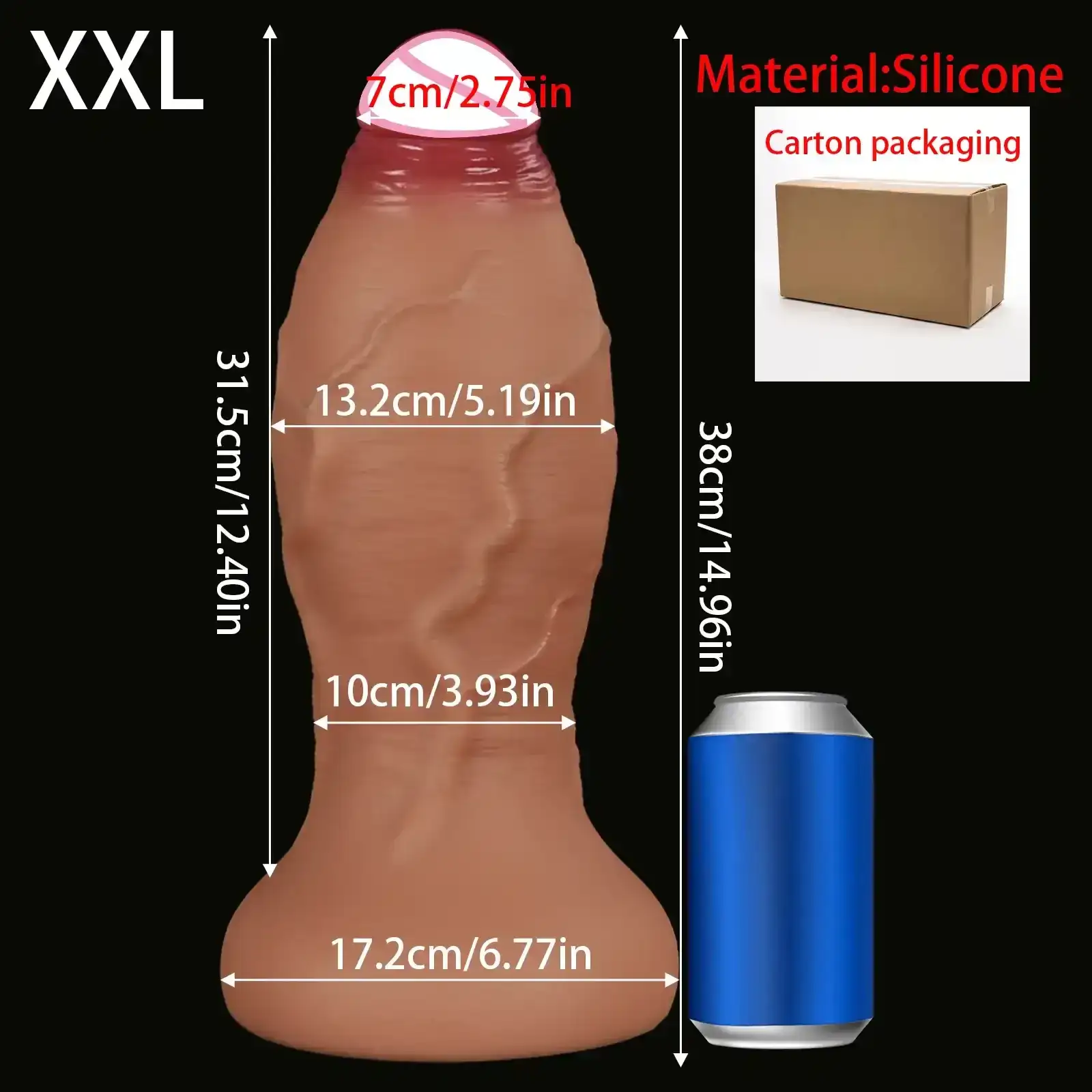 extra large silicone dildo suction base
