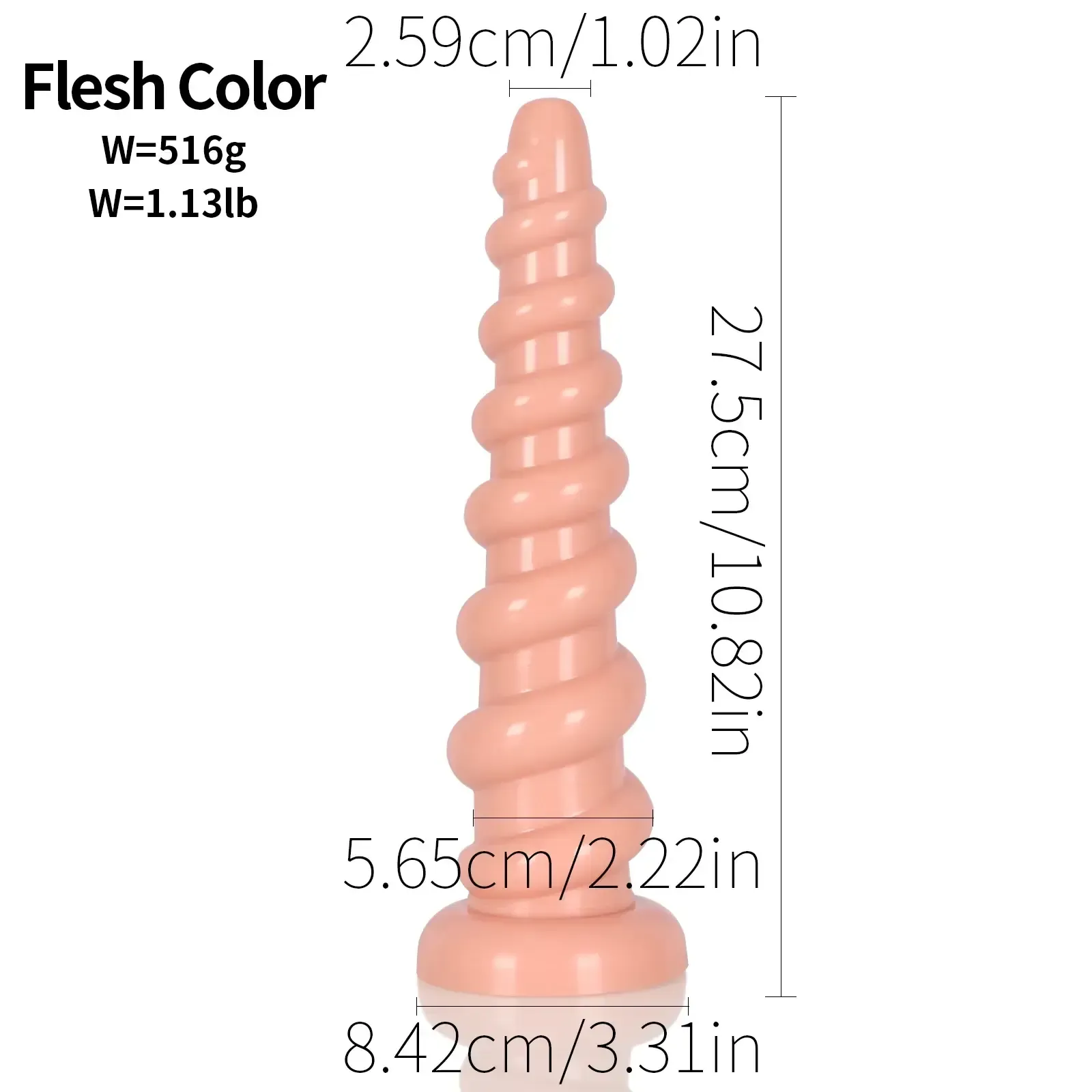 fantasy spiral dildo with suction