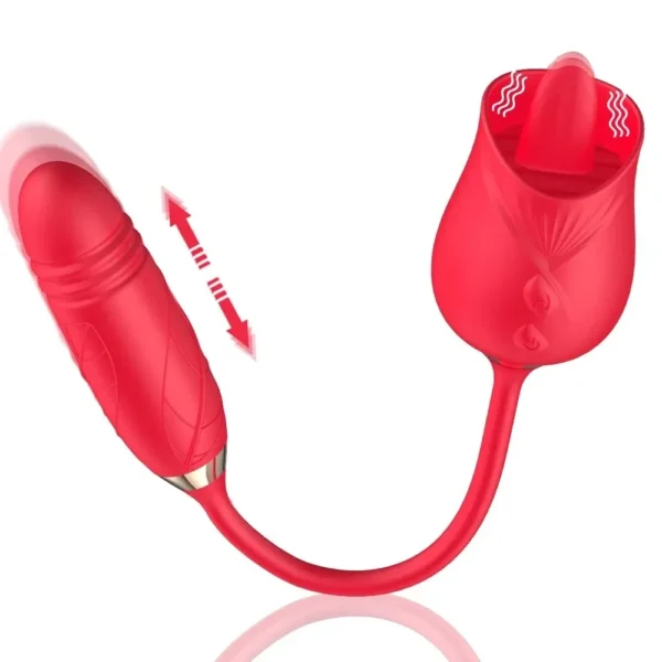 female intimate massager retractable tongue