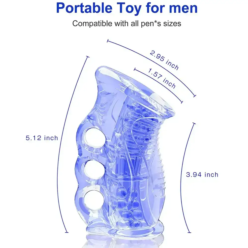 finger holes grip male masturbator