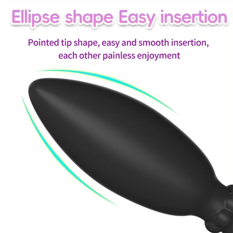 firm black anal plug wearable