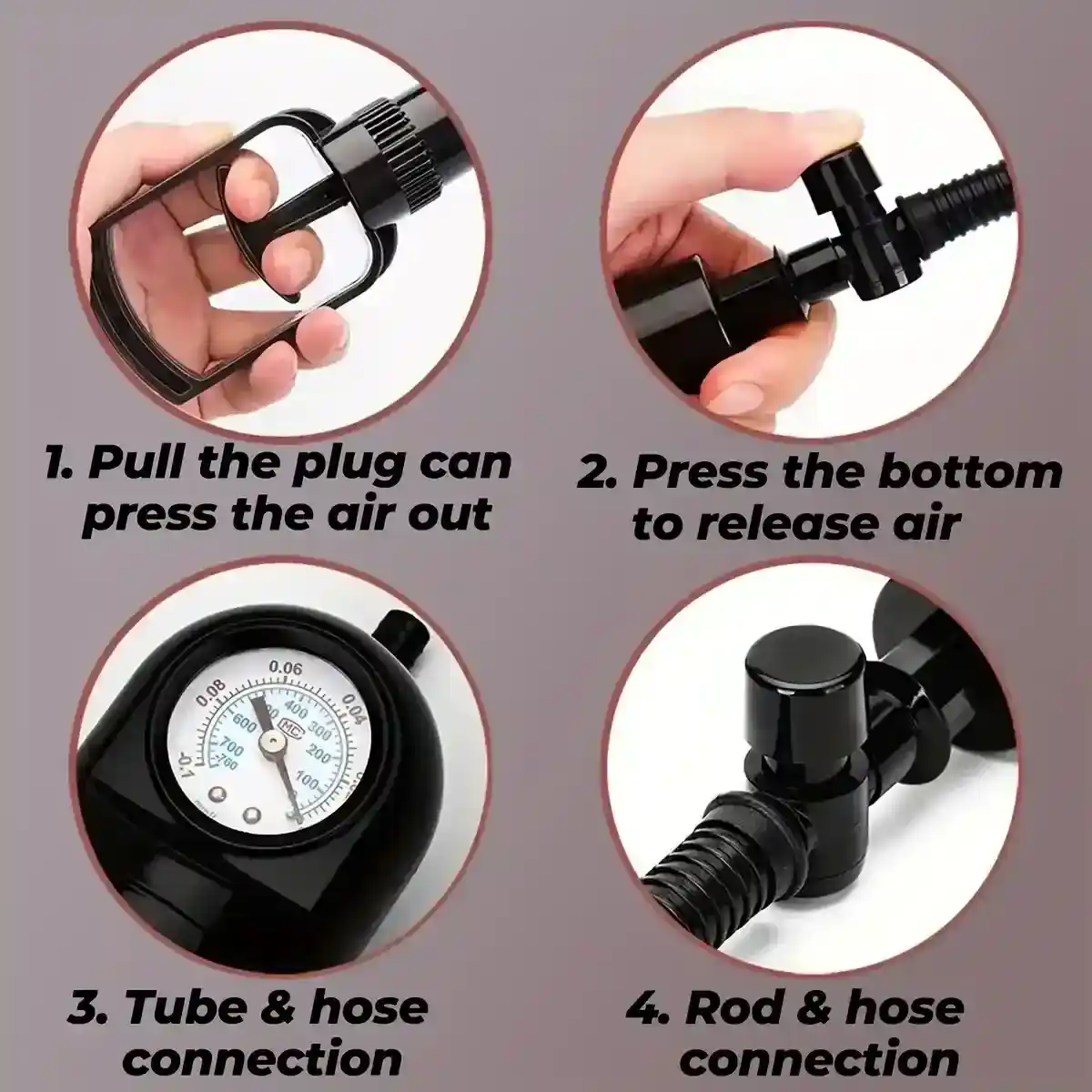 firm handle manual penis pump