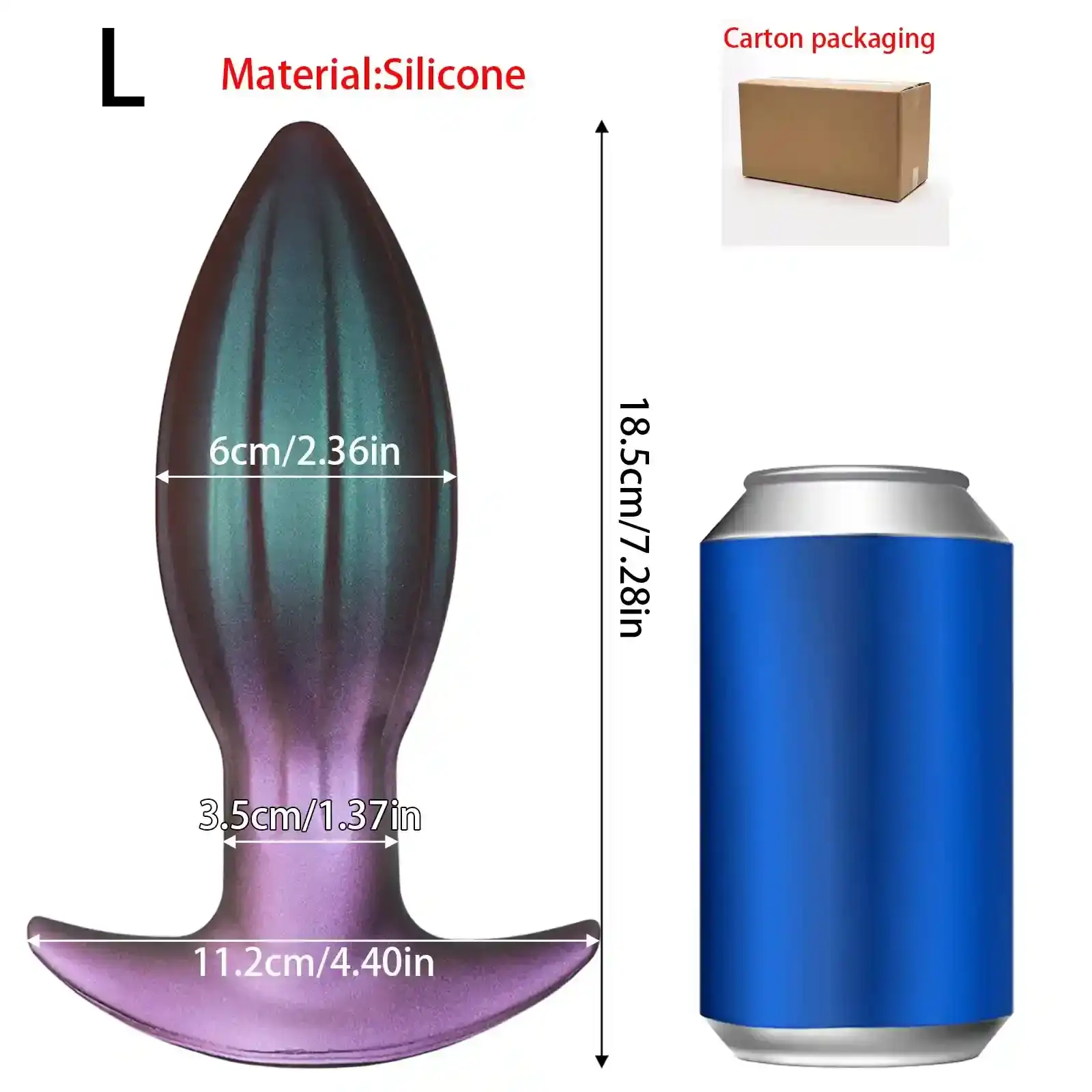 flared base silicone anal toy