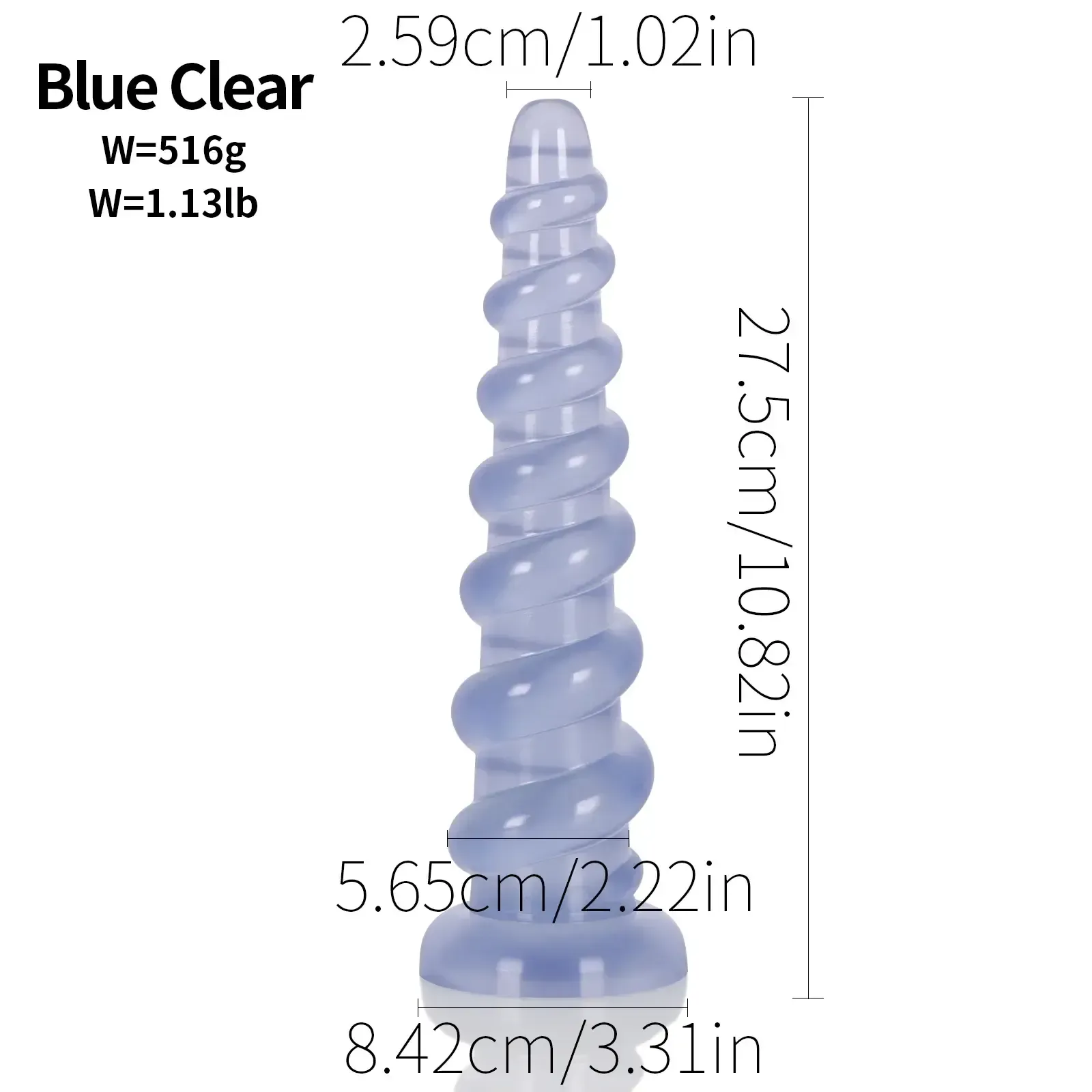 flesh color spiral butt plug