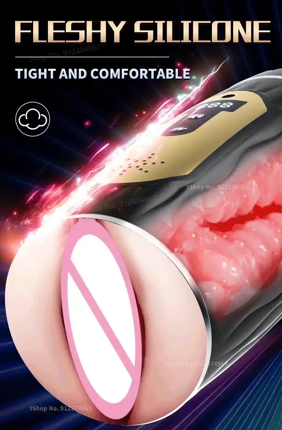fleshy silicone internal texture cup
