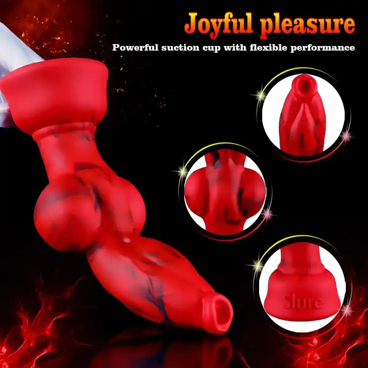 flexible body safe dog dildo