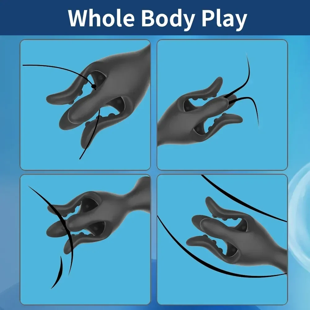 flexible silicone glans massager