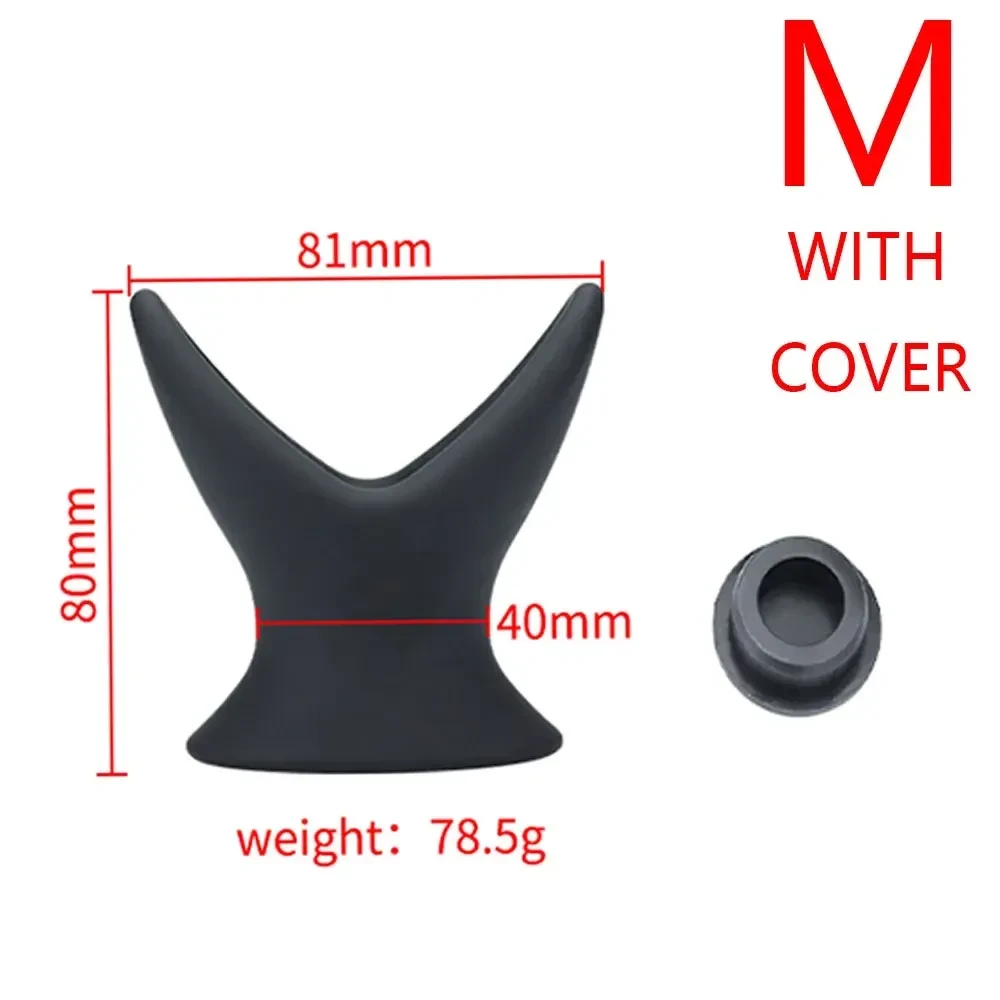 flexible silicone hollow anal plug