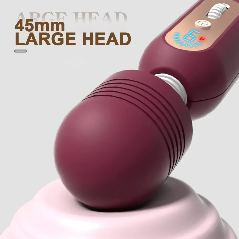 flexible silicone wand vibrator for pleasure