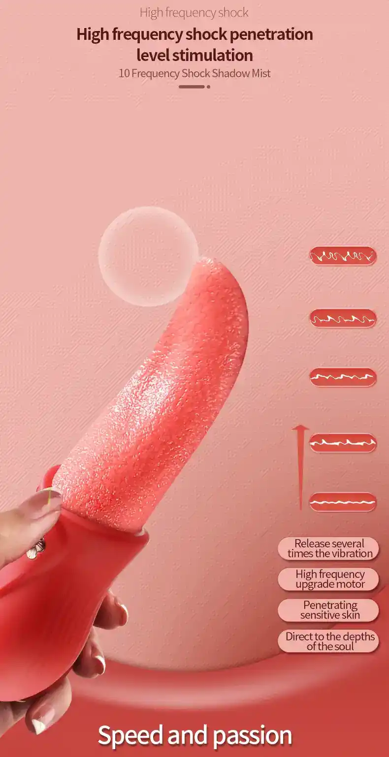flexible soft tongue g spot vibrator