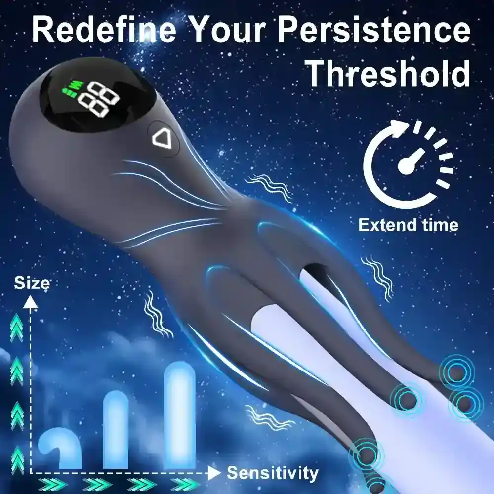 flexible tentacle glans stimulator silicone