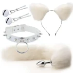 fox tail anal plug for cosplay