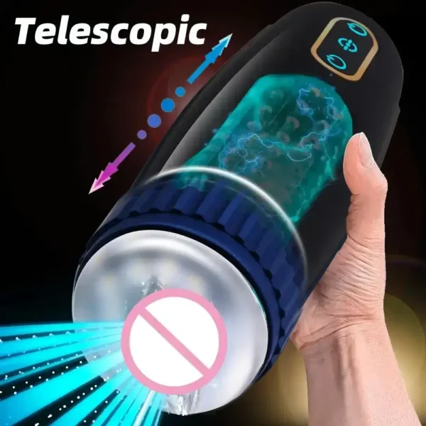 full length telescopic male masturbator
