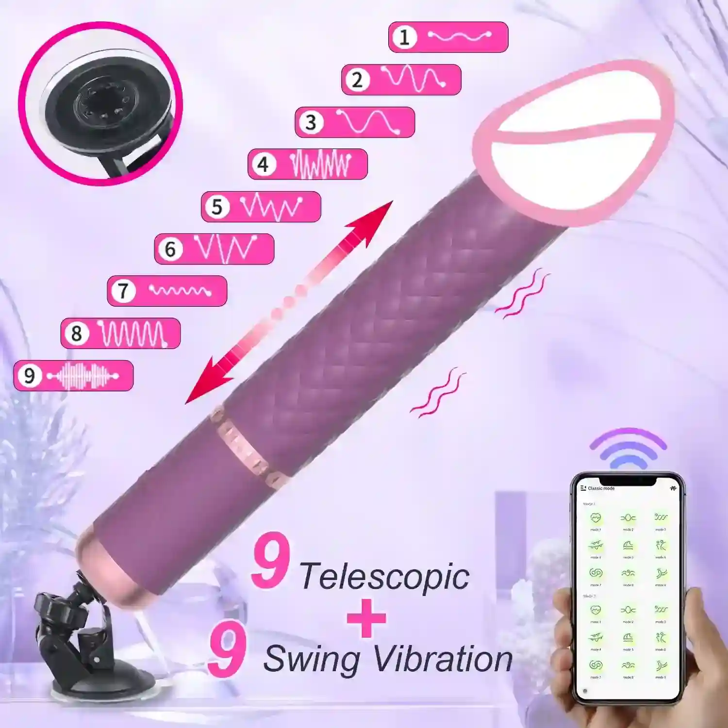 g spot vibrator with 9 vibration modes