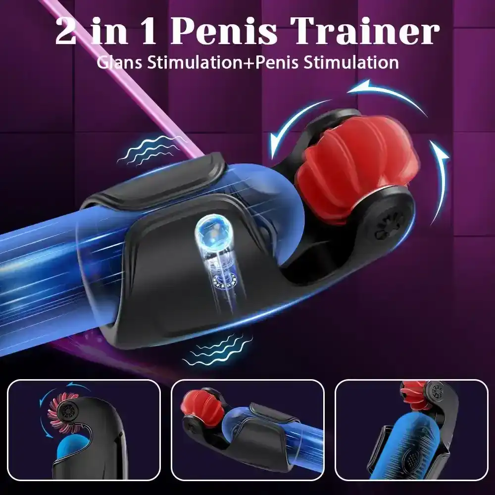 glans and penis stimulation device