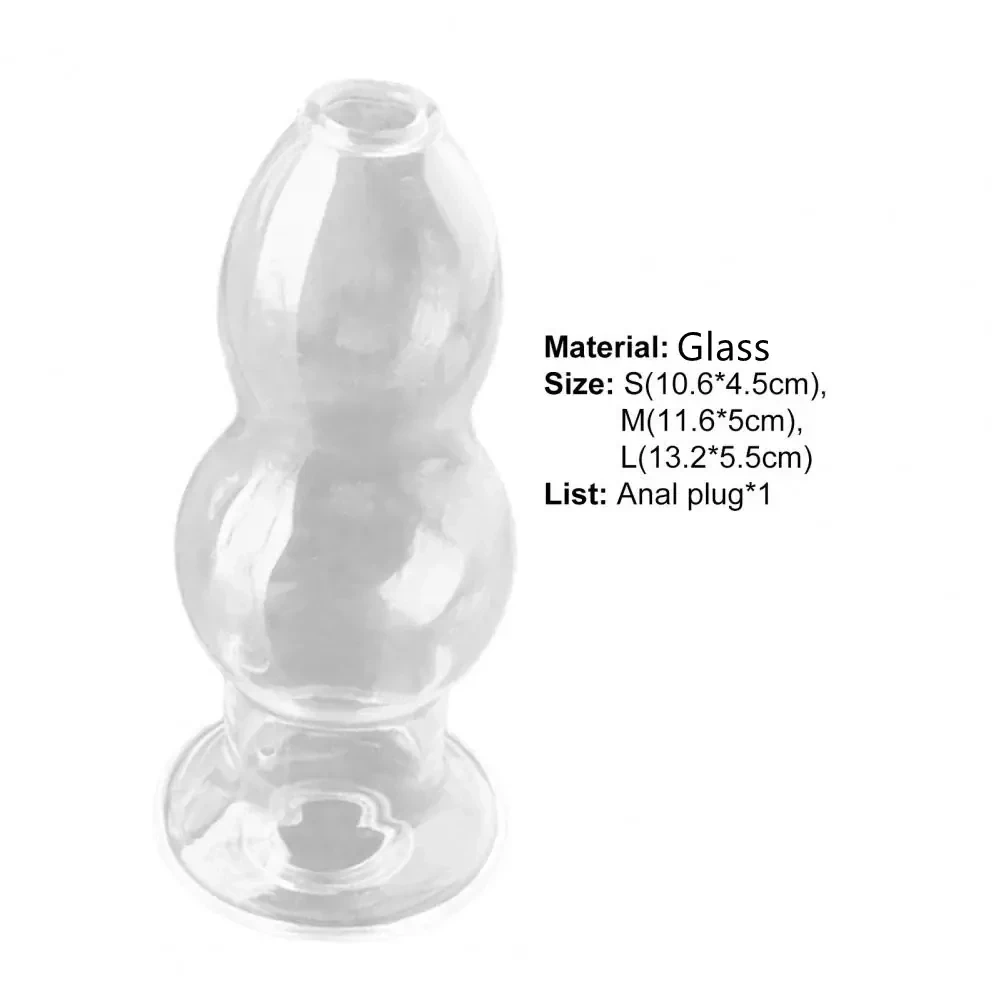 glass anal toy comfortable insertion