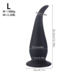 golden silicone anal plug large