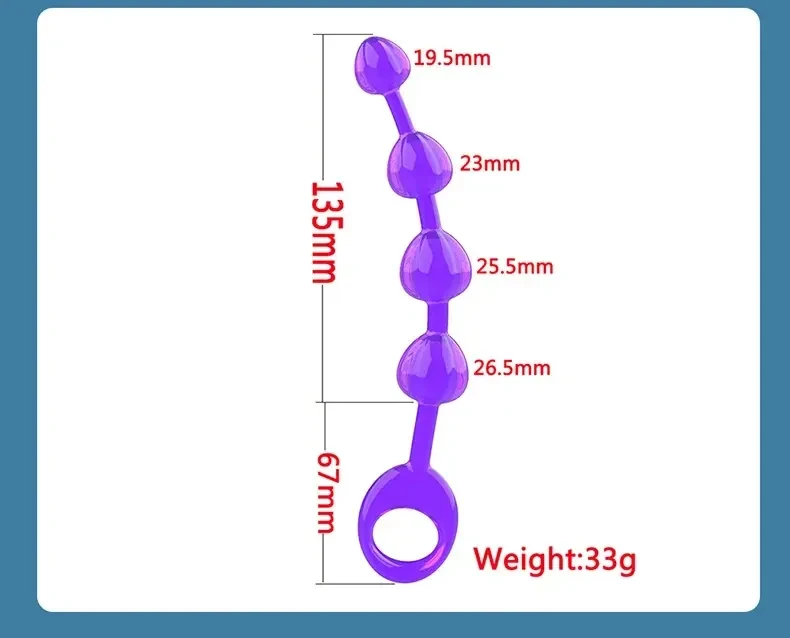 gradually increasing bead sizes