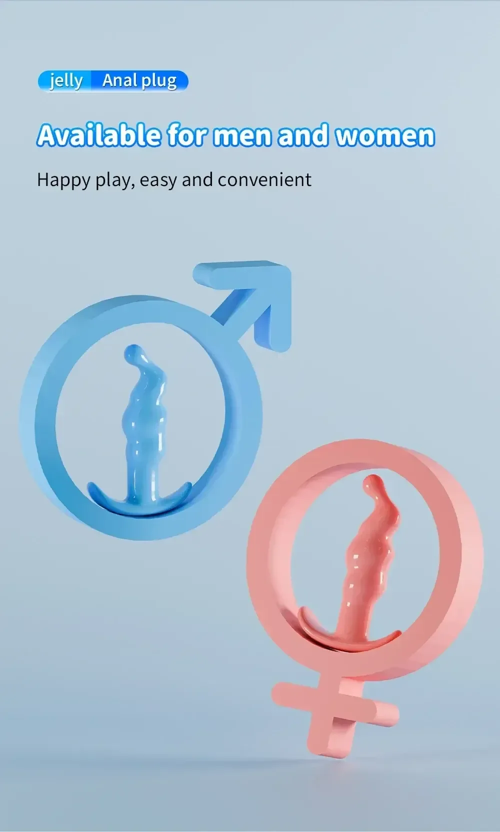 graduated size silicone anal dilator