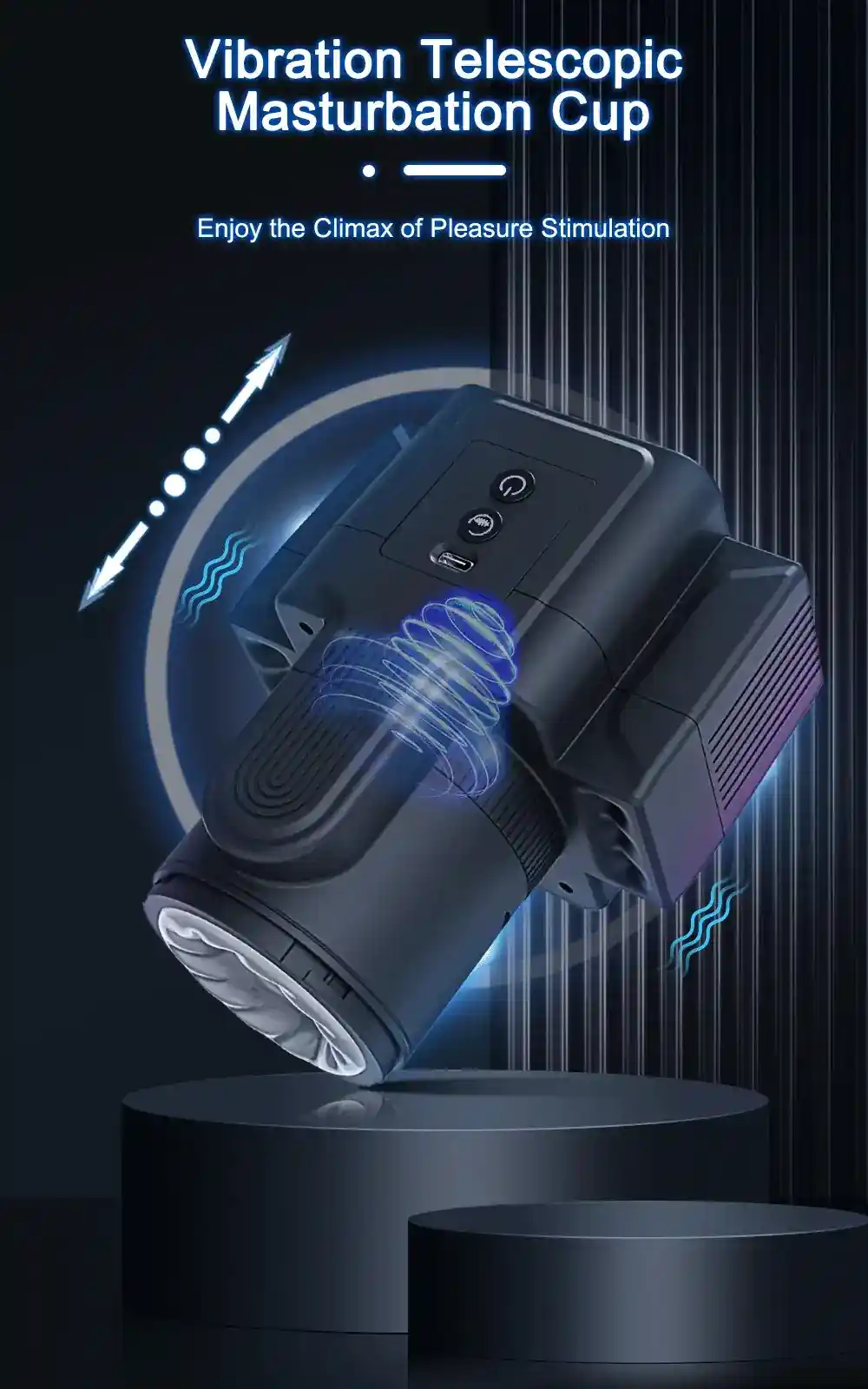 hands free automatic male masturbator cup