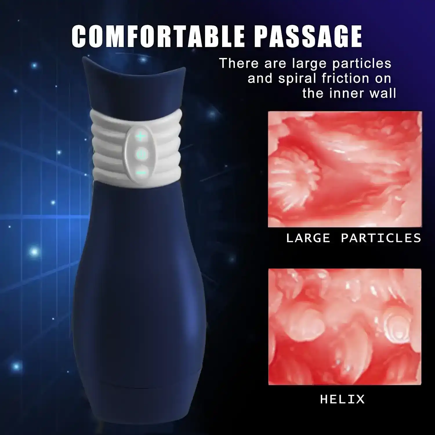 hands free tpe masturbator gadget