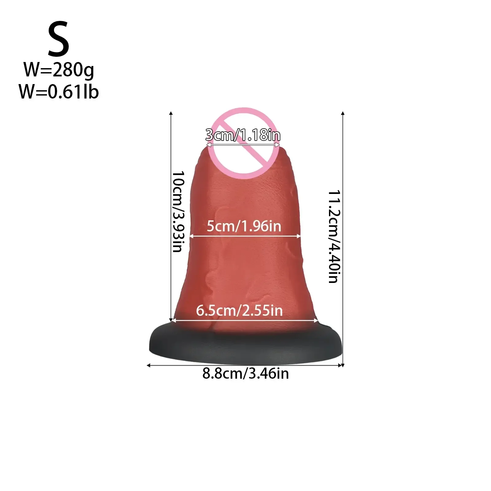hands free silicone anal dildo