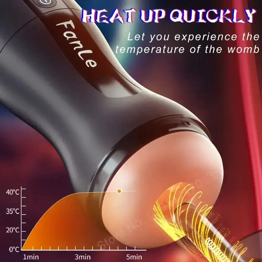 heated suction male masturbator