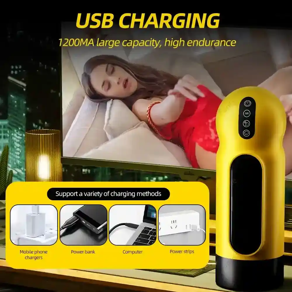 heated tpe masturbator for men