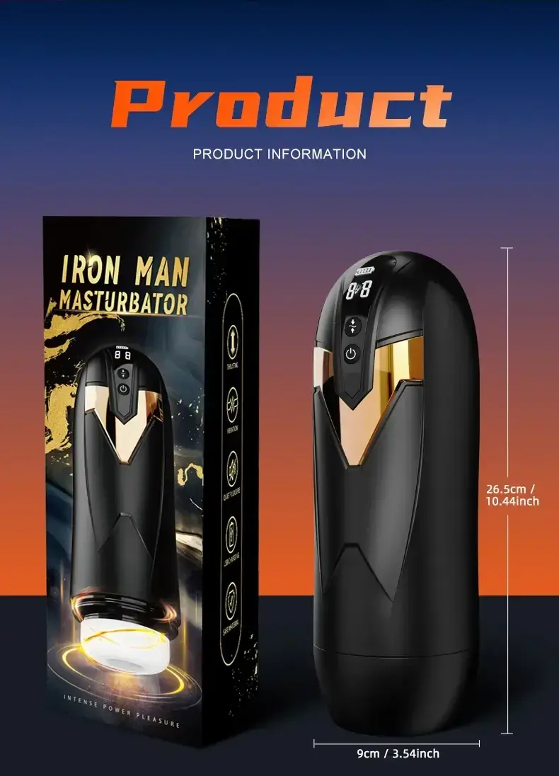 hole storm heated masturbator black