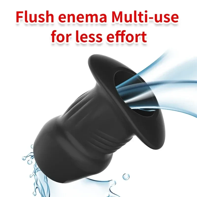 hollow anal plug waterproof silicone