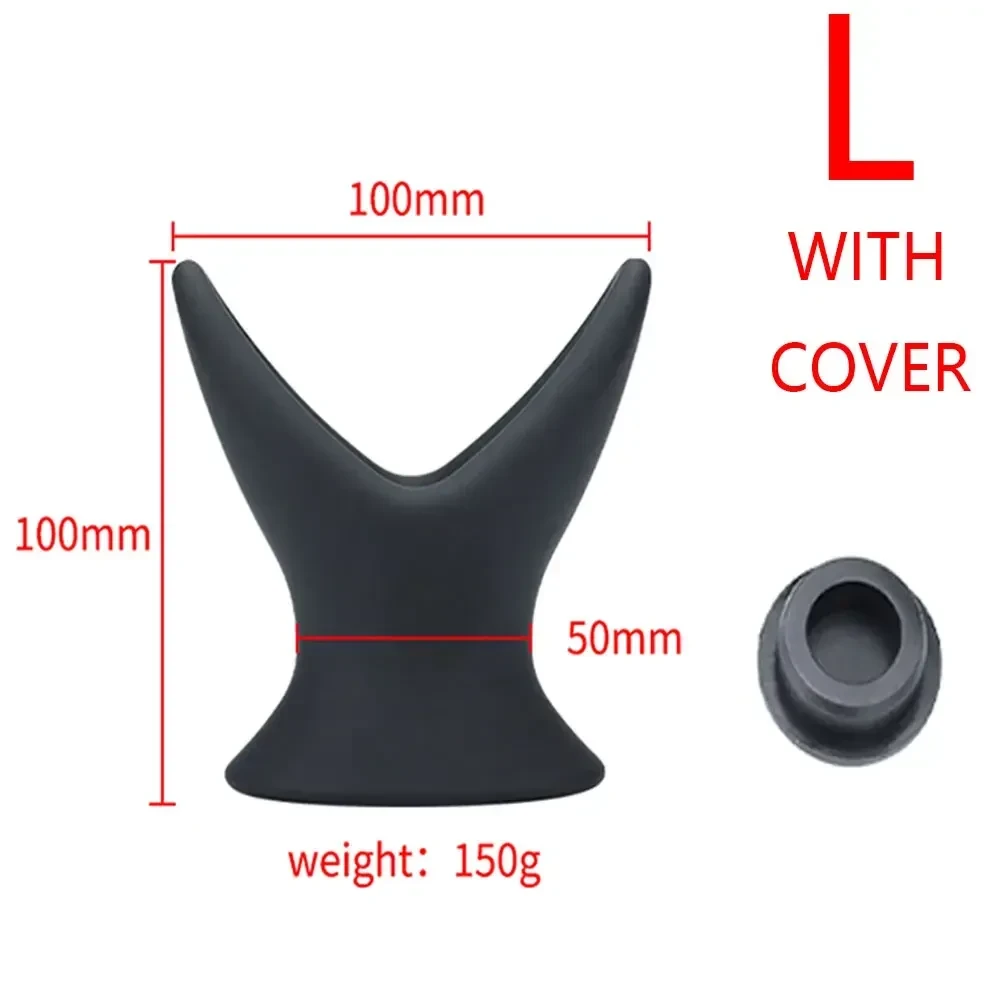 hollow silicone butt plug smooth