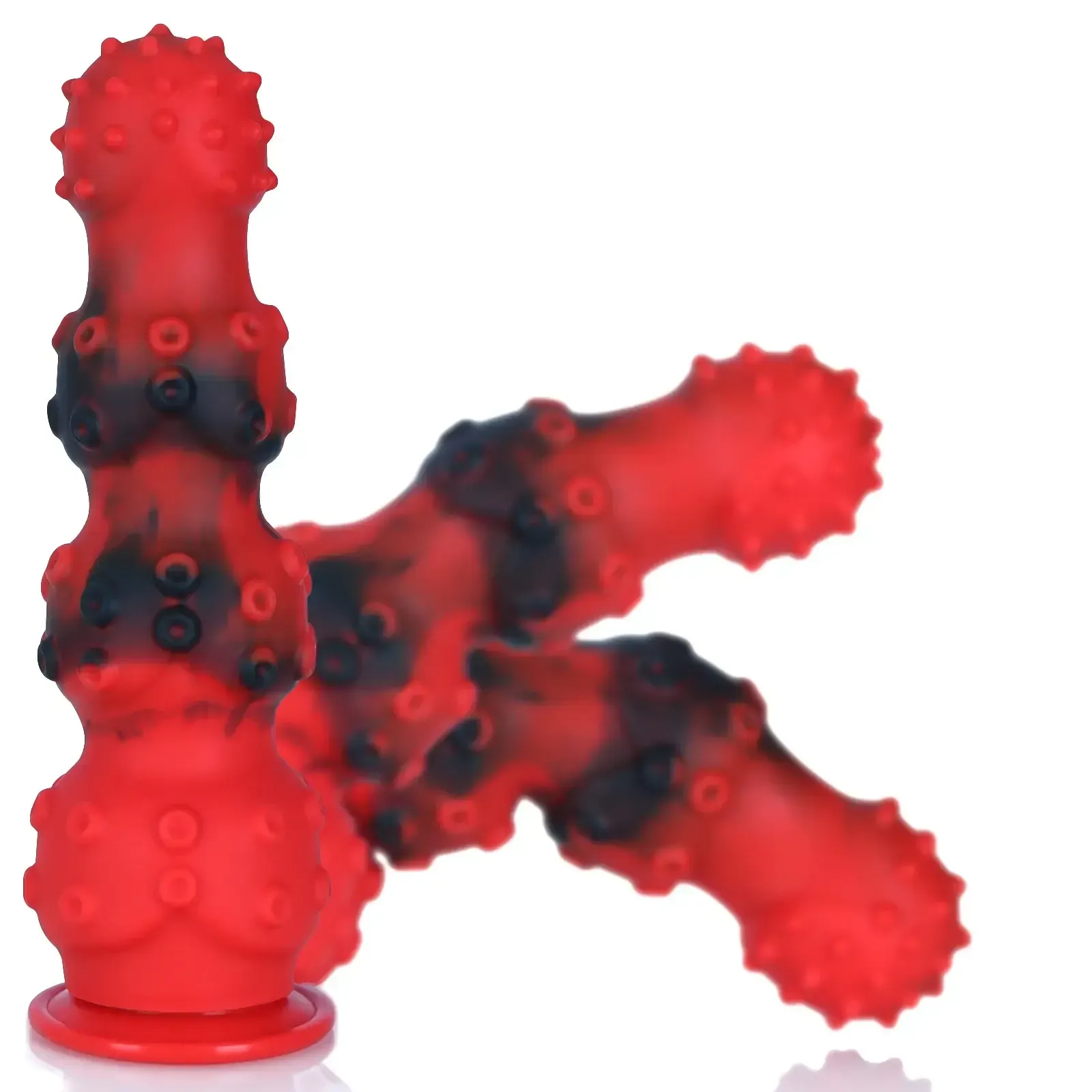 huge red silicone butt plug