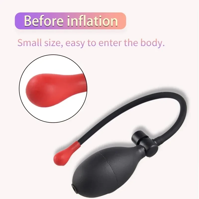 inflatable anal dilator for anal play