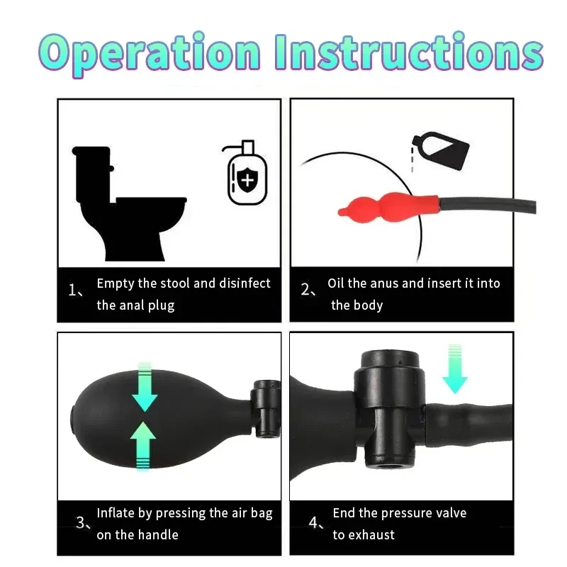 inflatable anal dilator silicone texture