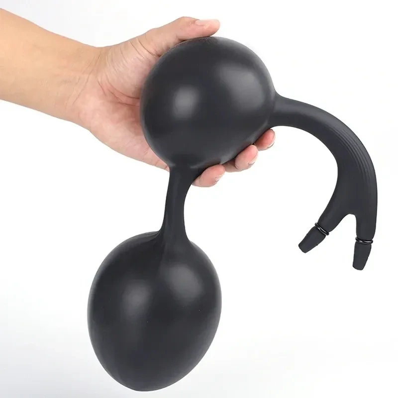 inflatable anal plug black tpe 2
