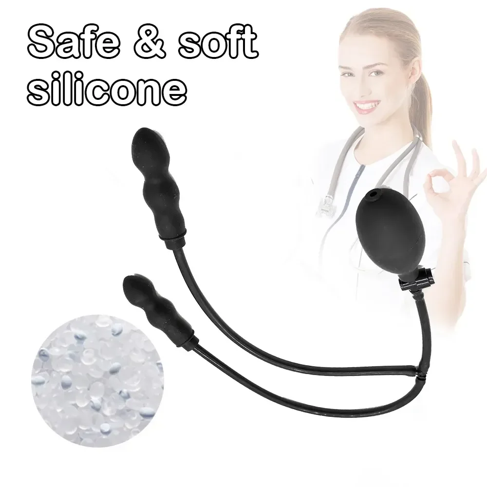 inflatable anal toy dual stimulation