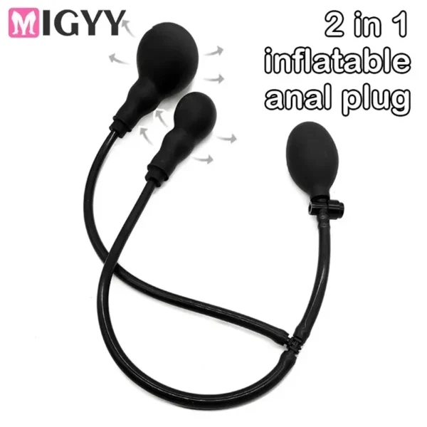 internal expanding anal plug silicone