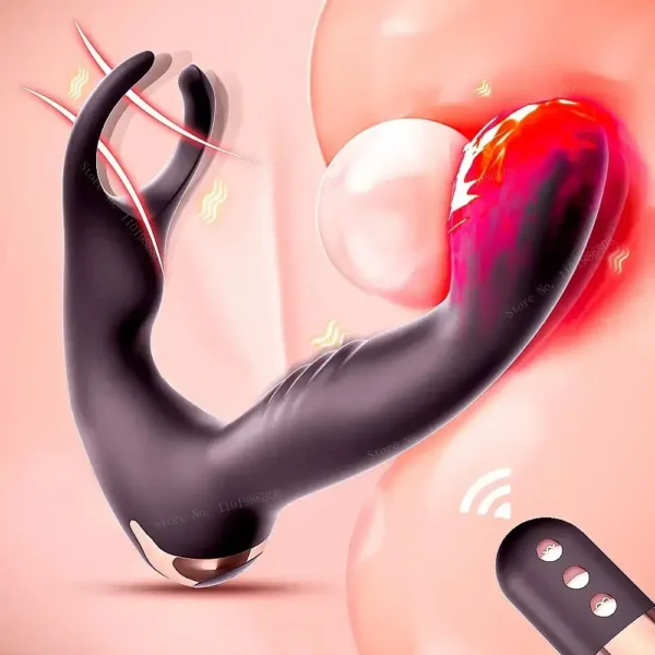 internal external vibrating prostate toy