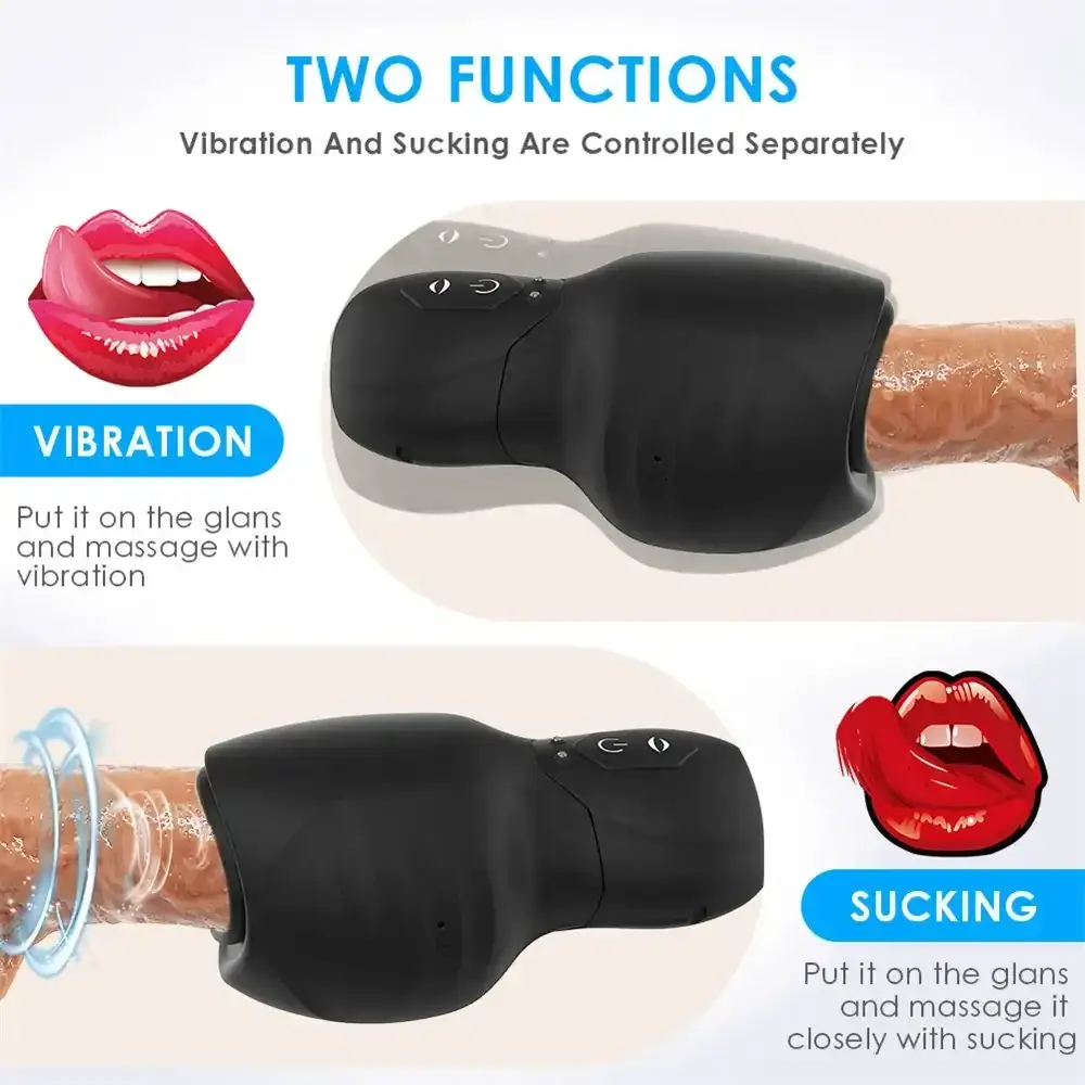 ipx5 waterproof vibrating sucking cup