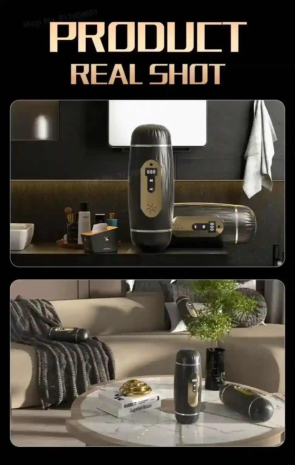 ipx6 waterproof vibrating masturbator for men