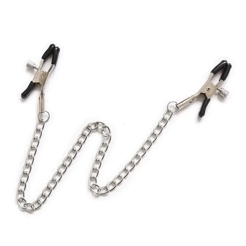 isensualflow net adjustable metal nipple clamps chain