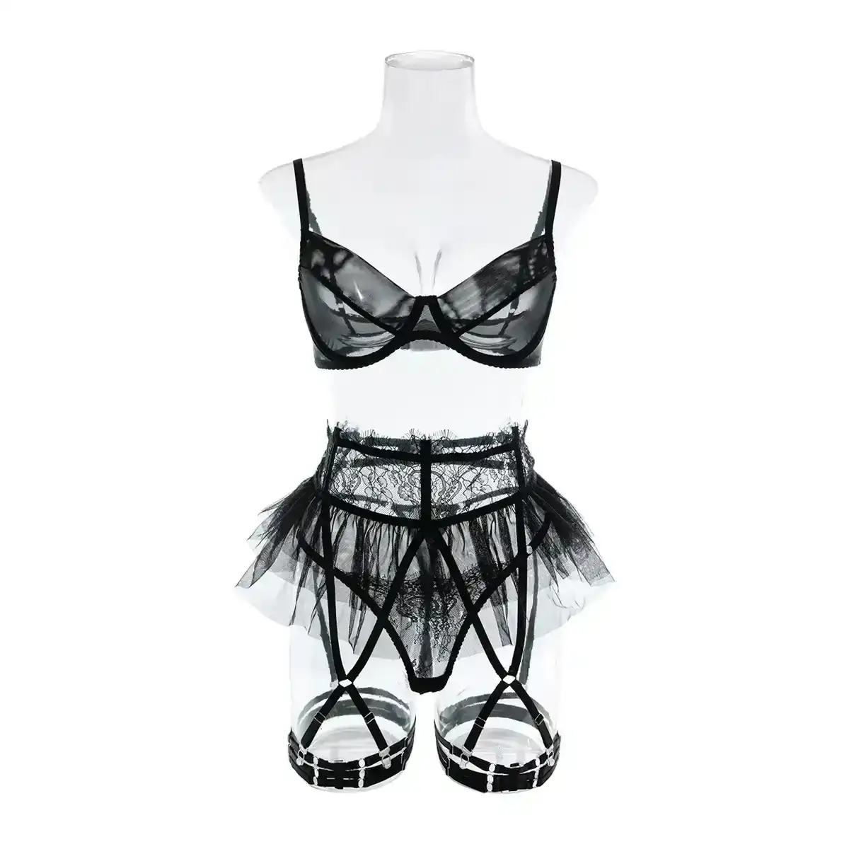 isensualflow net adjustable shoulder strap lingerie