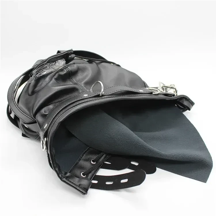 isensualflow net black faux leather bdsm straitjacket