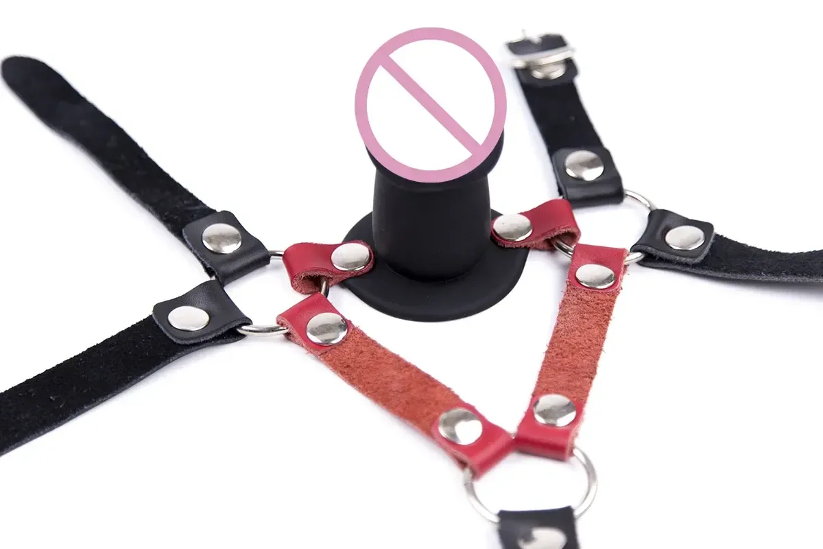 isensualflow net black faux leather mouth gag harness