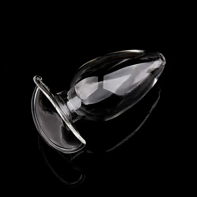 isensualflow net clear glass anal plug hollow