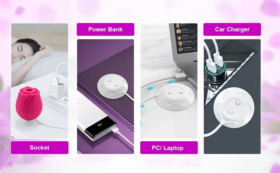 isensualflow net copper wire rose toy charging cable